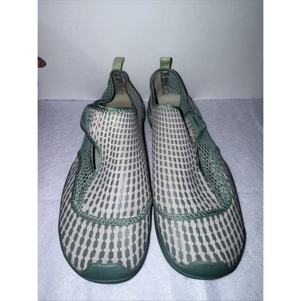 JSport Womens Water Shoes Size 8 Slip On Aqua Shoes Green Comfort Lightweight